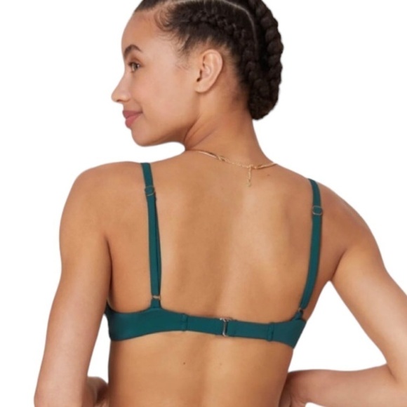 Mindy & Andie Swim The Bermuda Bikini Top Dragonfly Green Size L - Picture 2 of 10